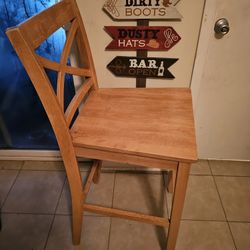 Tall Wood  Chair $25