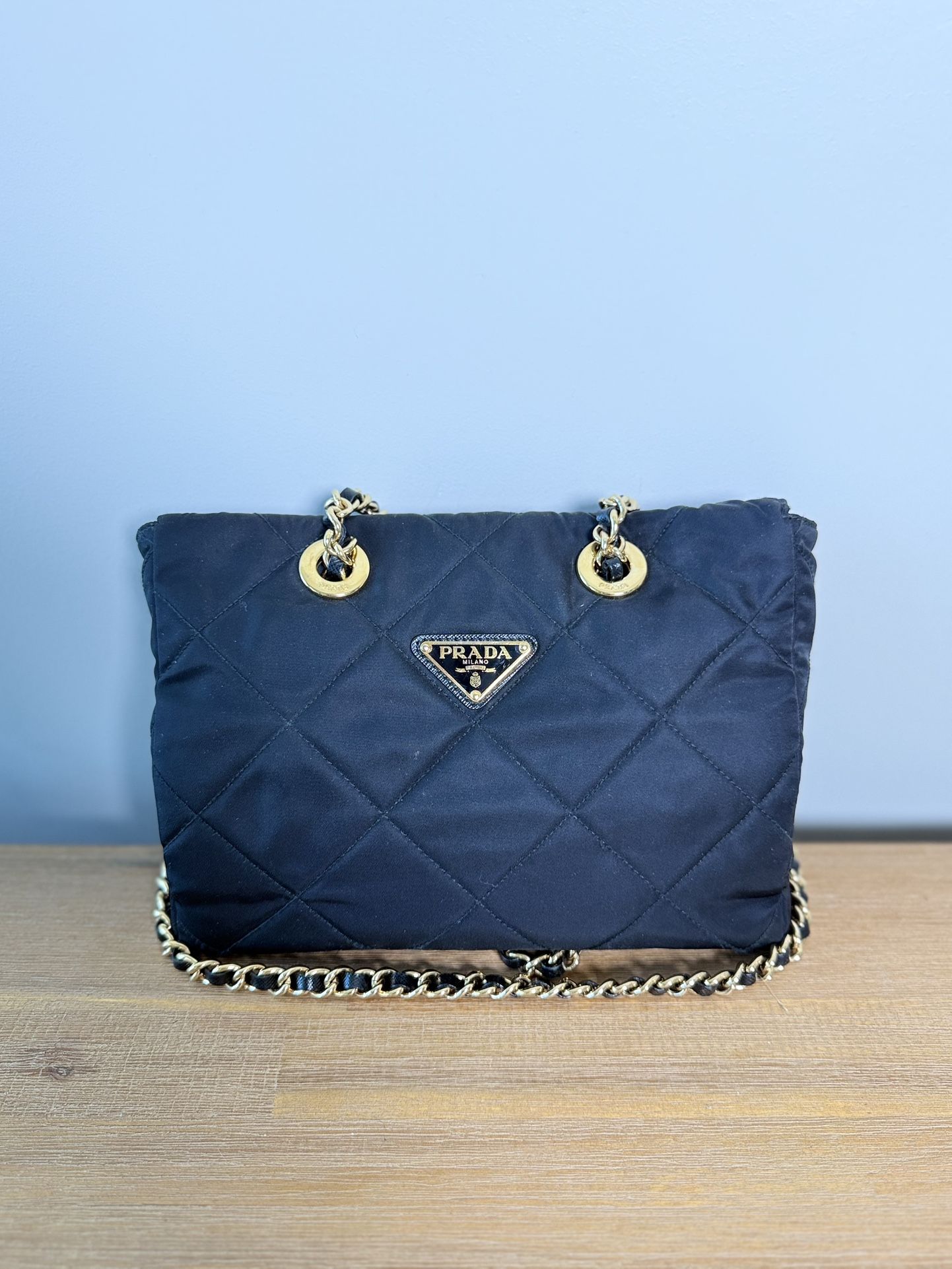 Prada Medium Nylon Bag, Black