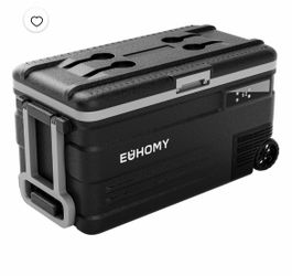EUHOMY 12 Volt Refrigerator, 79 QT 12V Fridge, Electric Cooler 12/24V DC 110-240V AC, Car Refrigerator 0℉~68℉, 12 Volt Cooler for Camping, Trip, Truck