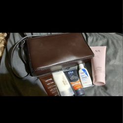 Leather Bag With Body Products