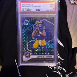 matthew stafford 2021 mosaic genesis PSA 9