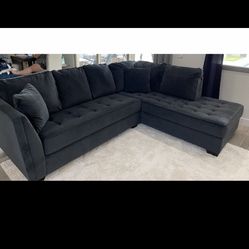 Gorgeous Bluish Black Couch Great Shape!!