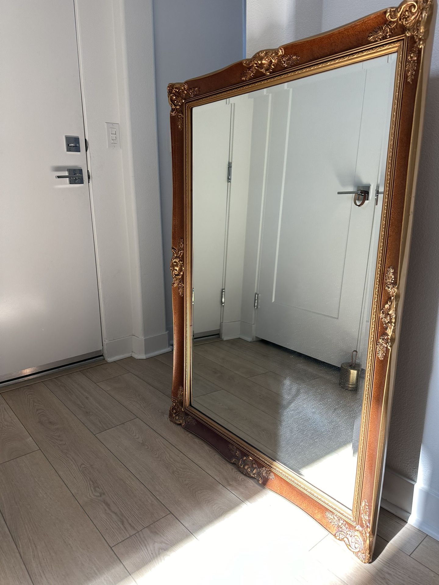 Ornate Parisians Antique Style Large Mirror