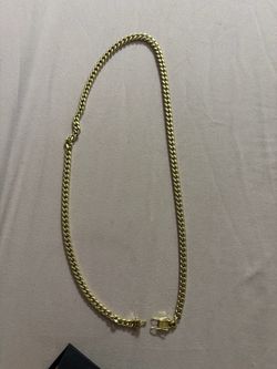 3MM Micro Cuban White Gold Chain (GLD)