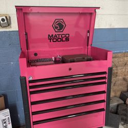 Magenta Matco Tool Cart