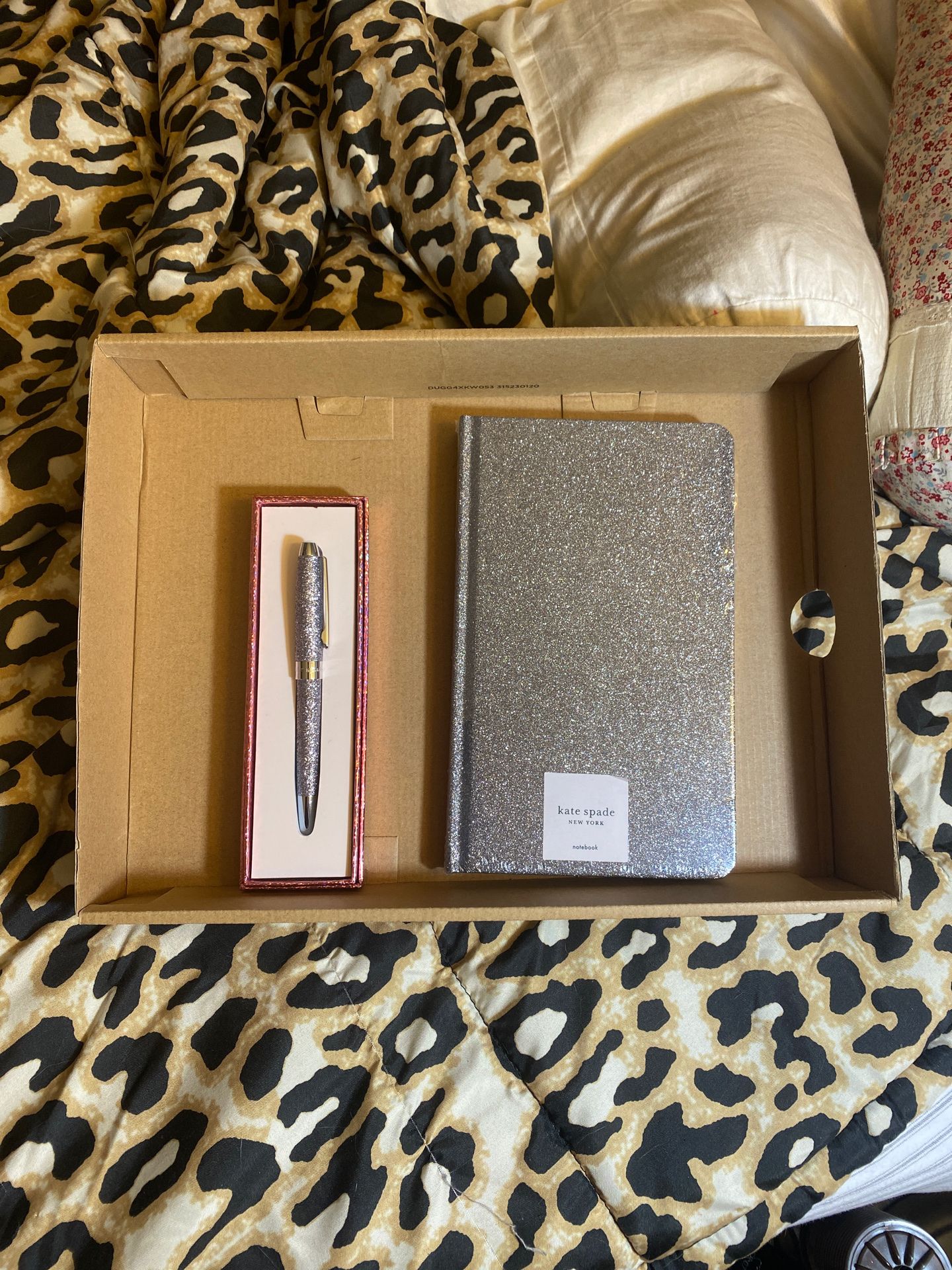 Kate Spade Glitter Pen & Notebook