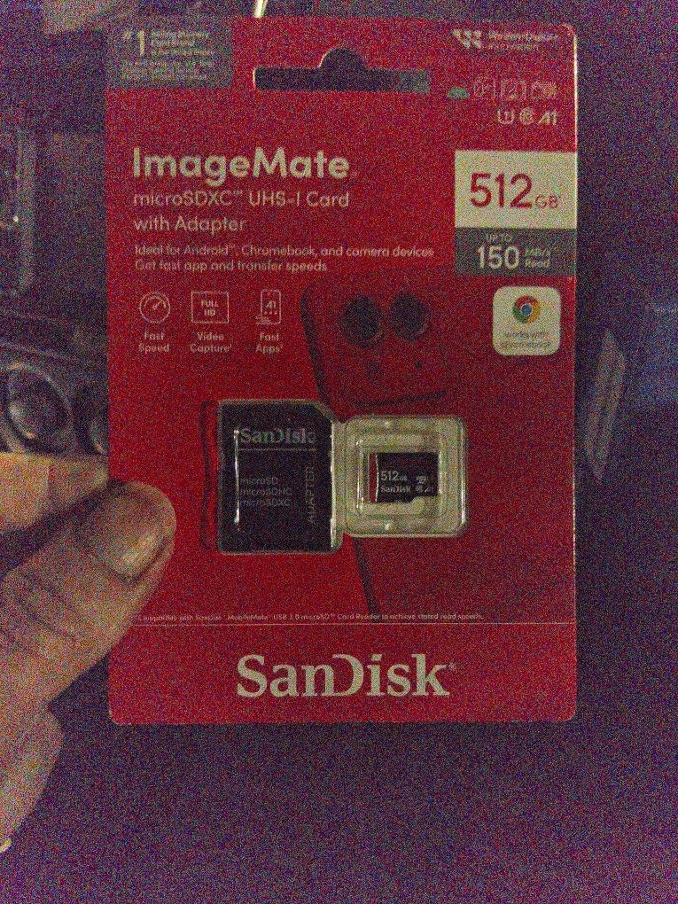 Micro Sdxc Uhs1 Card With Adapter 512g 150mb Read