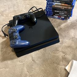PS4 With Games And Two Controllers 