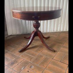 Antique 1940’s Mahogany Drum Table