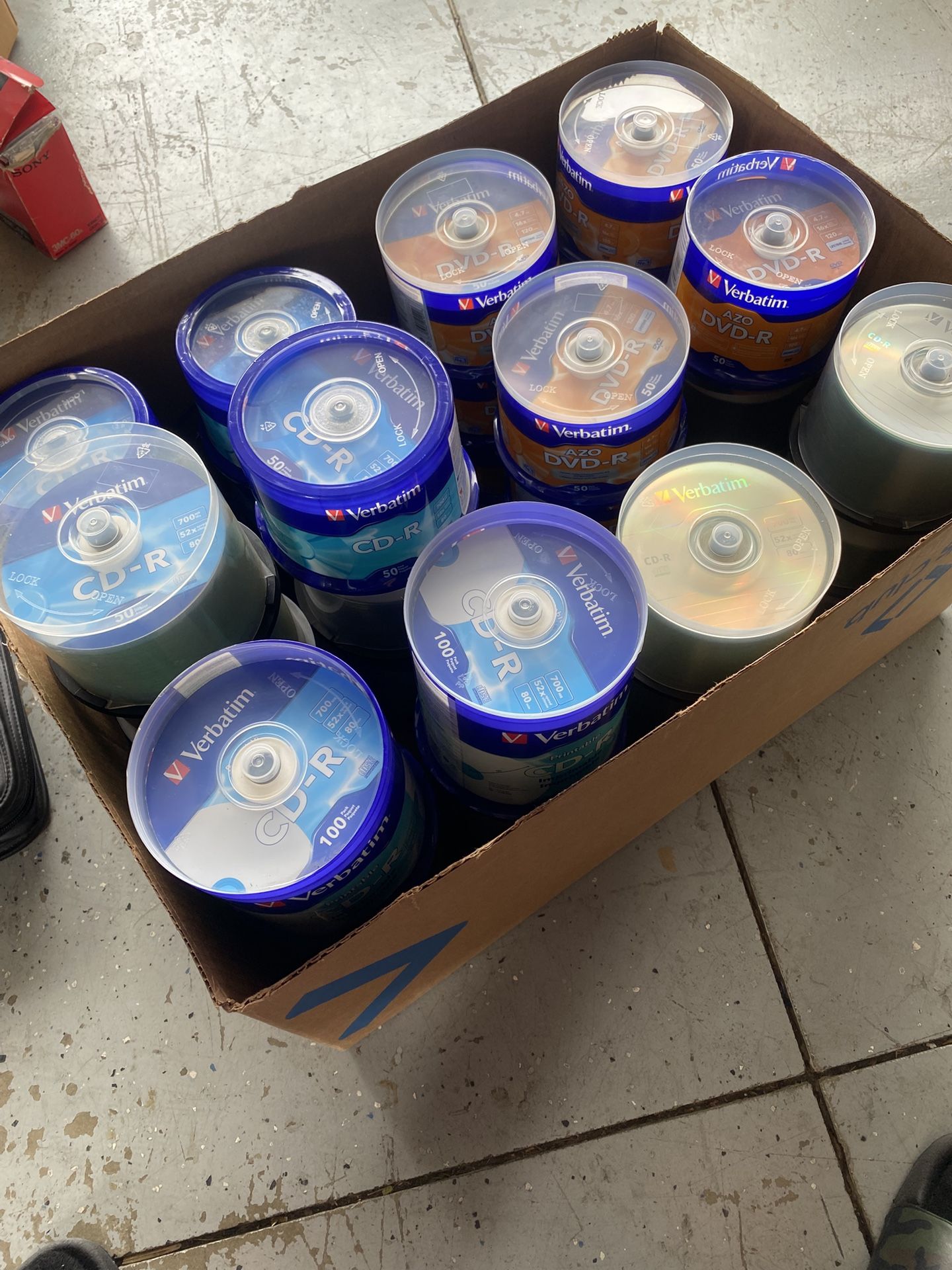 Verbatim TDK CD-R & DVD-R Brand New Discs