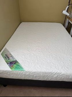 Full Size Bed Frame and Mattress Set