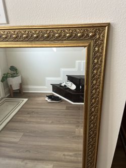 Large Gold Mirror