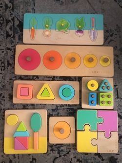 Lot of LOVEVERY puzzles for babies and toddlers
