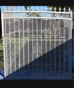 Ornamental Iron Gate with Mesh