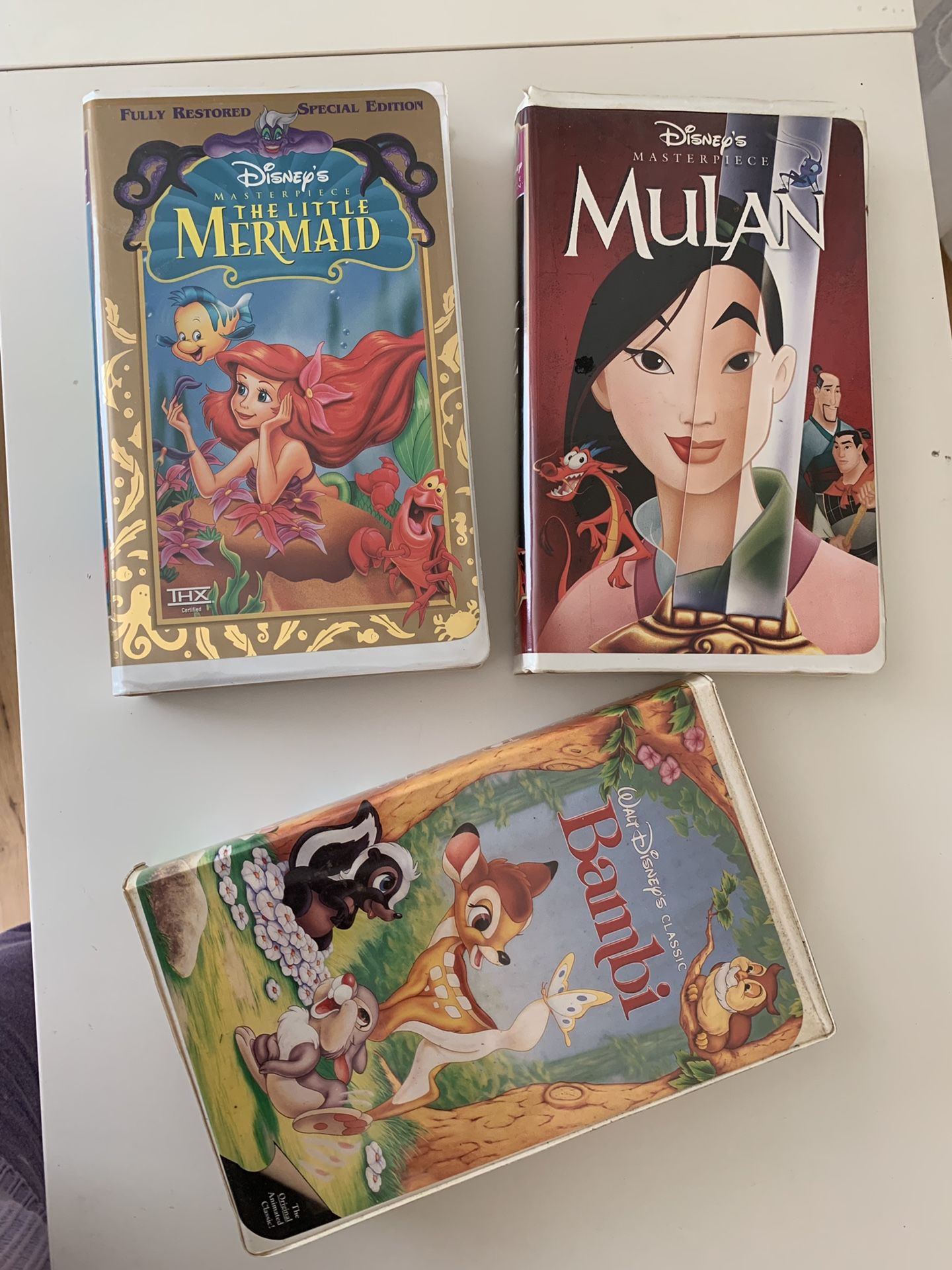 3 Collectible Disney VHS movies