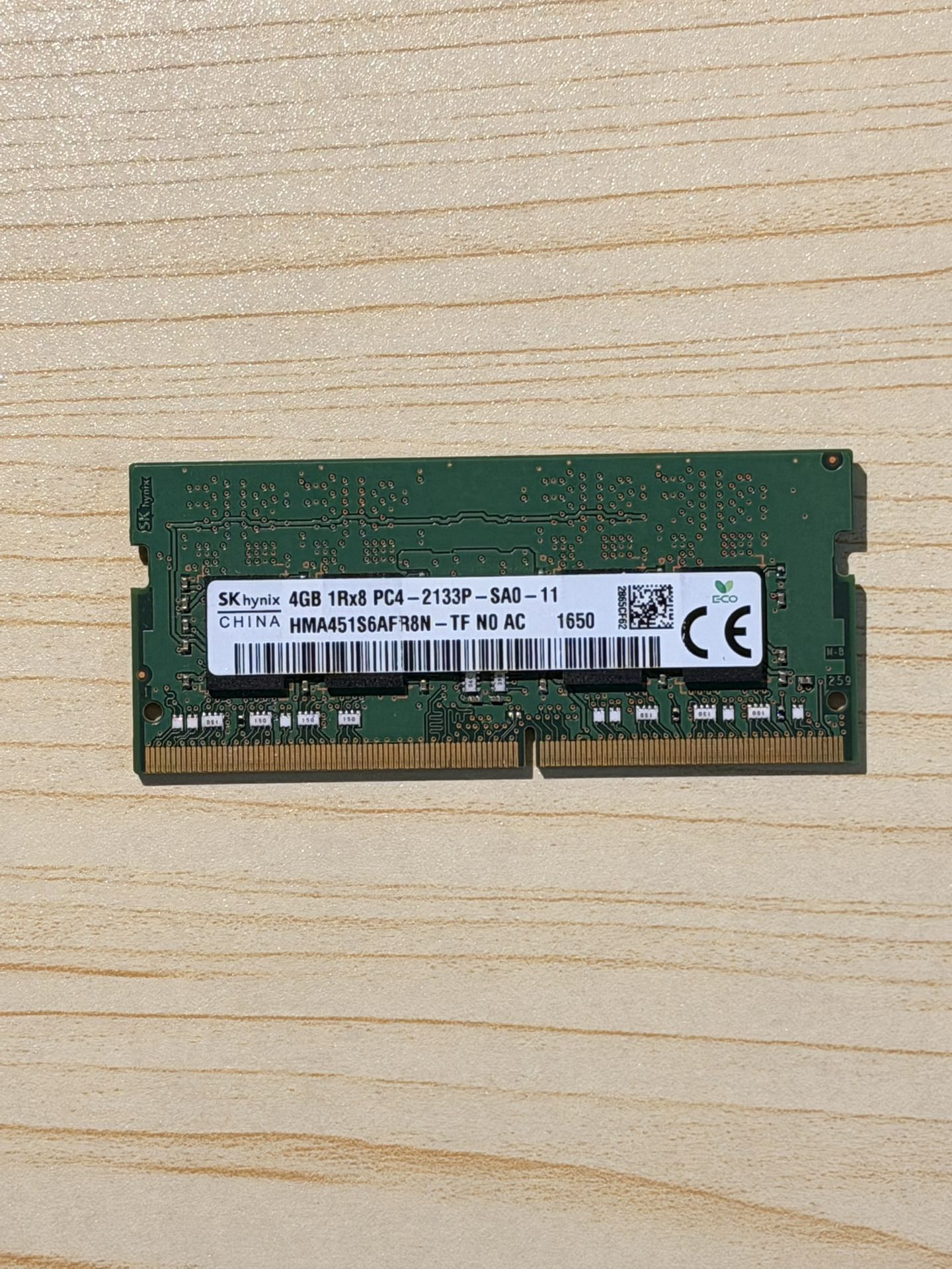 SK Hynix 4GB 1Rx8 PC4 - (DDR4-2133P) Memory (HMA451S6AFR8N-TF) NO AC 1650