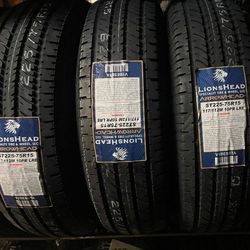 ST 225/75/15 New Trailer Tires 10 Ply