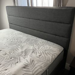 King bed frame, and mattress
