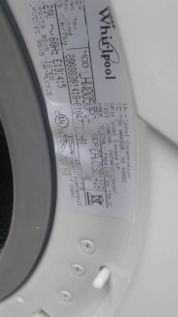 Whirlpool Residential Front Washers Model LHW0050PQ4 for Sale in