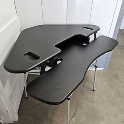 VariDesk Cube Corner 48" - Adjustable Height Desktop Converter - Gas Springs