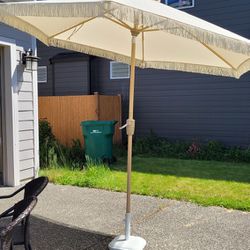 Large Outdoor Umbrella And Stand