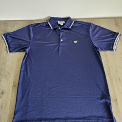 Masters Performance Blue Golf Polo Shirt Men’s Large Golf Casual