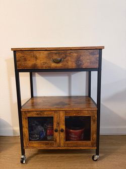 Coffee Bar Cabinet / Storage Cart