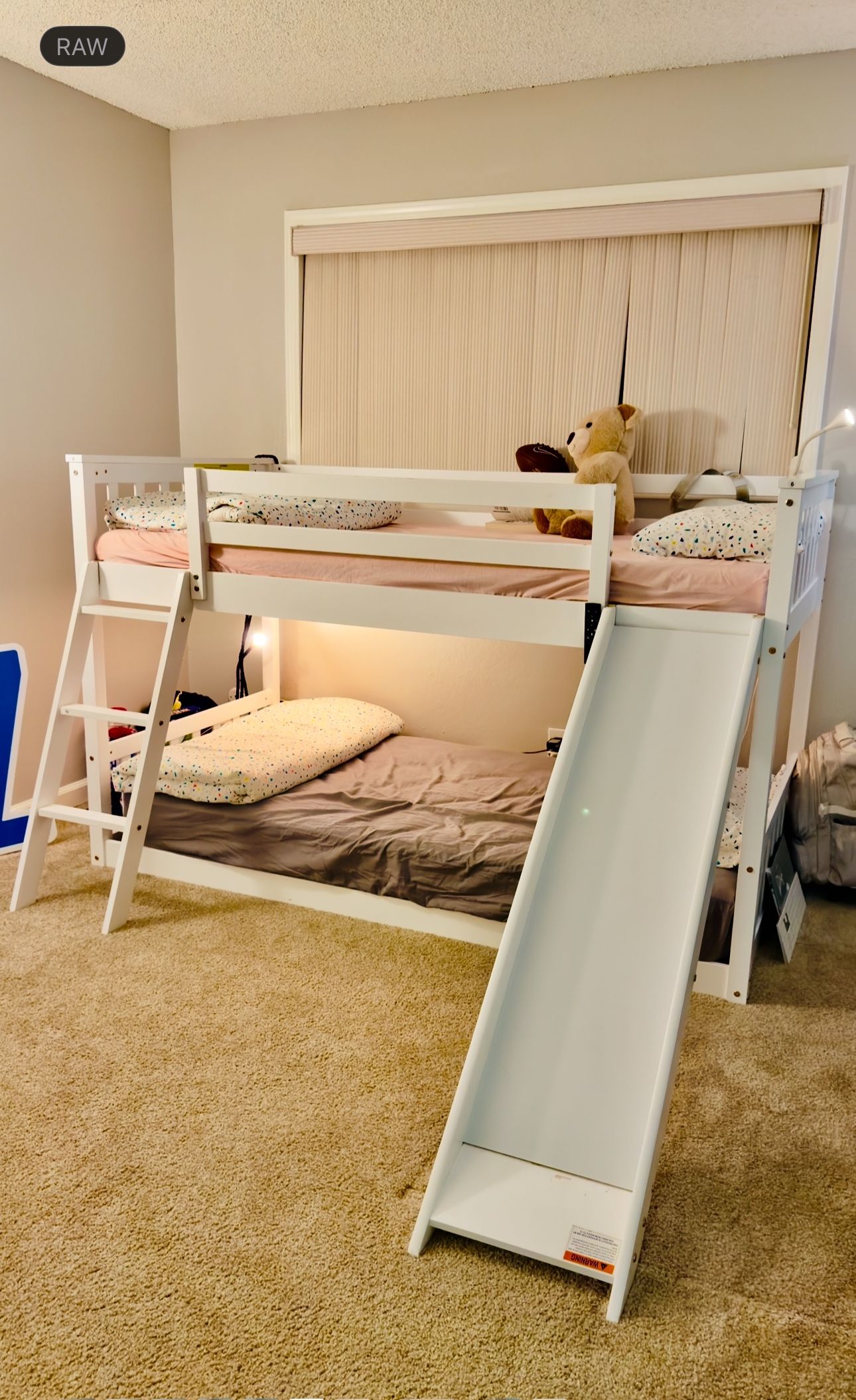 White Twin bunk Bed