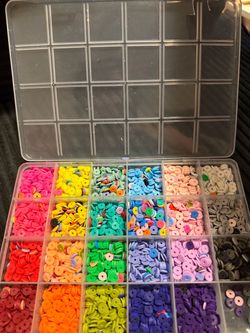 Clay Heishi Bead Set in Organizer Case
