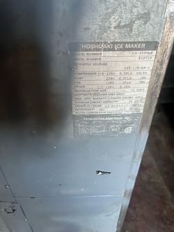 Hoshizaki 450 lbs ice maker, 115 volts