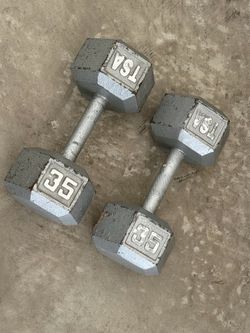 35 LBS Pound Dumbbells Dumbbell weights