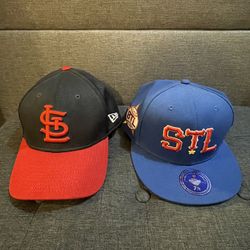 2 St. Louis Baseball Hats- Cardinals And Stars (Negro League)