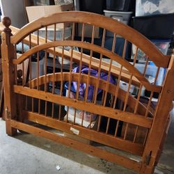 Wood Queen Size Bed Frame 