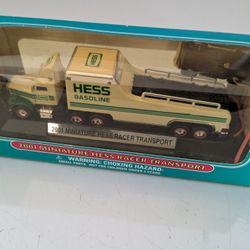 2001 Hess Miniature Racer Transport 