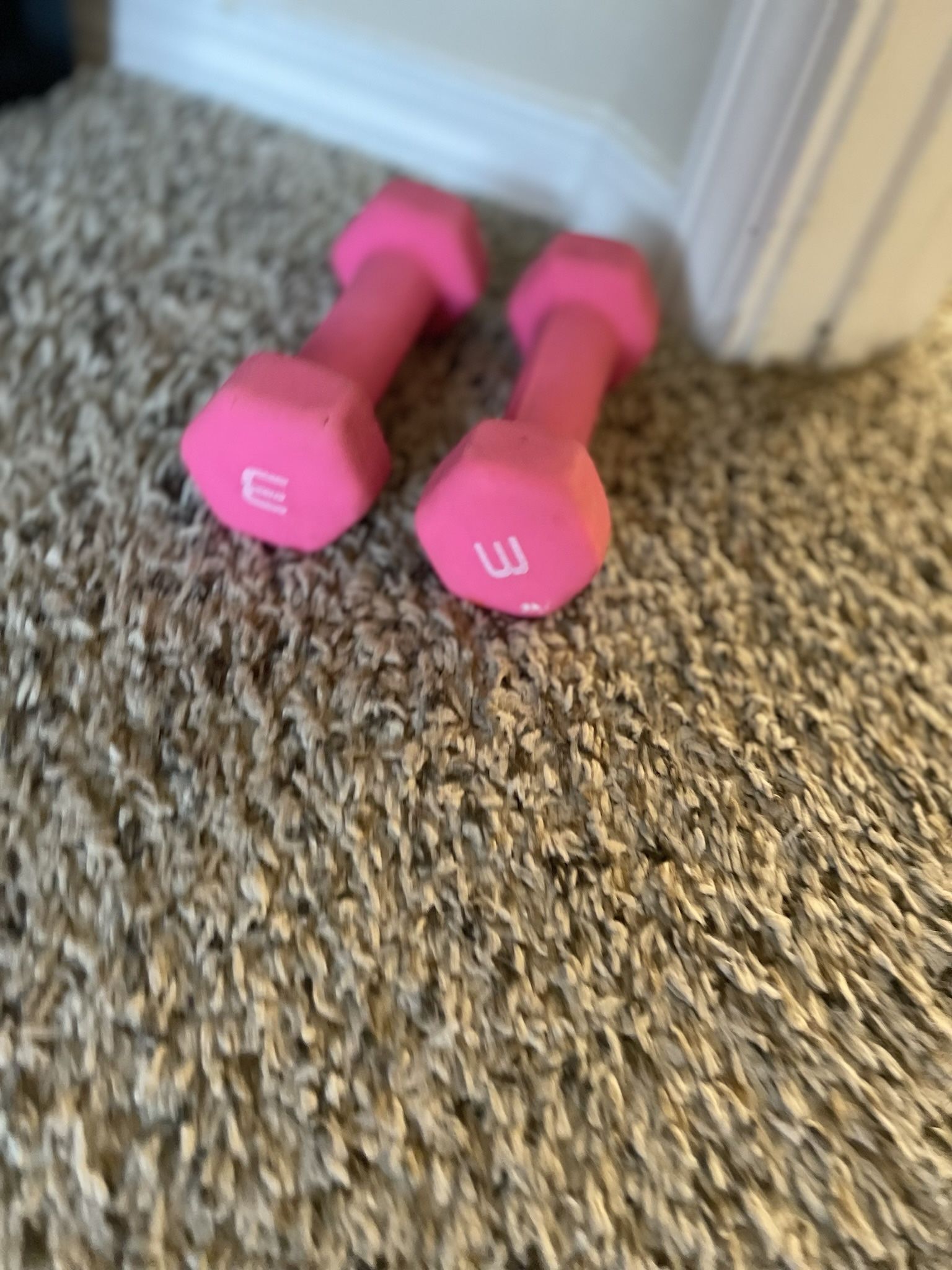 5lb Dumbbell Hardly Used Bought Fir 9.99 Each Selling For 10.00 Together OBO