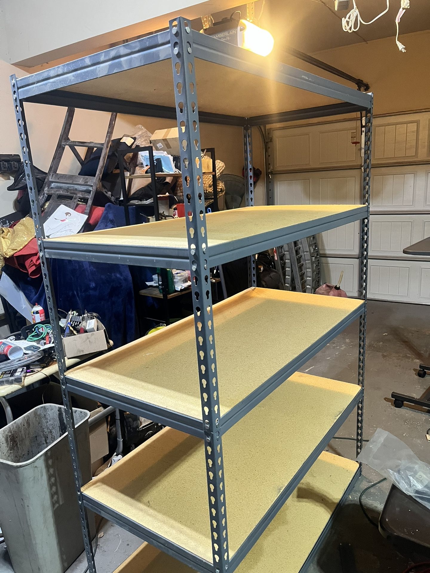 (3) 5 Tier Garage Storage Shelves