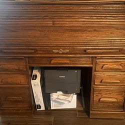 Mark Wayne Vintage Roll Top Amish Desk