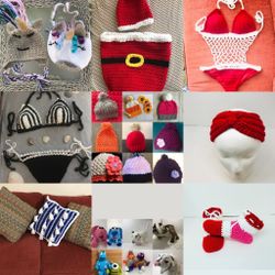 Womenswear Baby Clothes Stuffed Animals Toys Hats Beanie Handbag Pillow Boots