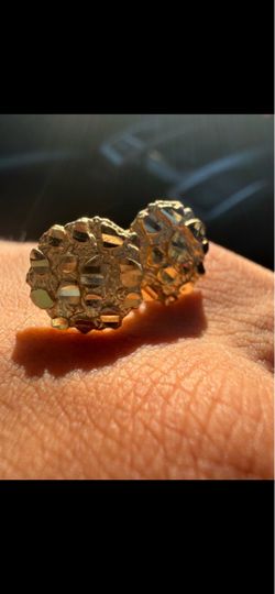 14K Nugget Earrings