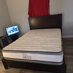 Queen SIZE Headboard AND MATTRESS  Wayfair BRAND