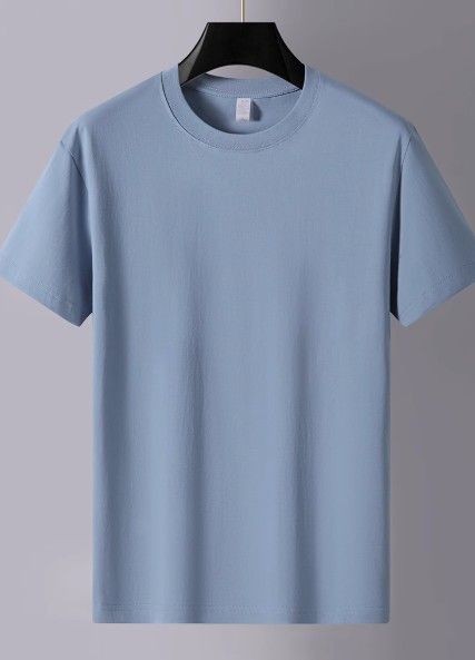 2025 Summer Short-Sleeved T-Shirt for Men and Women - Year of the Horse in Red Pure Cotton Half-Sleeve Loose and Versatile Solid Base Shirt