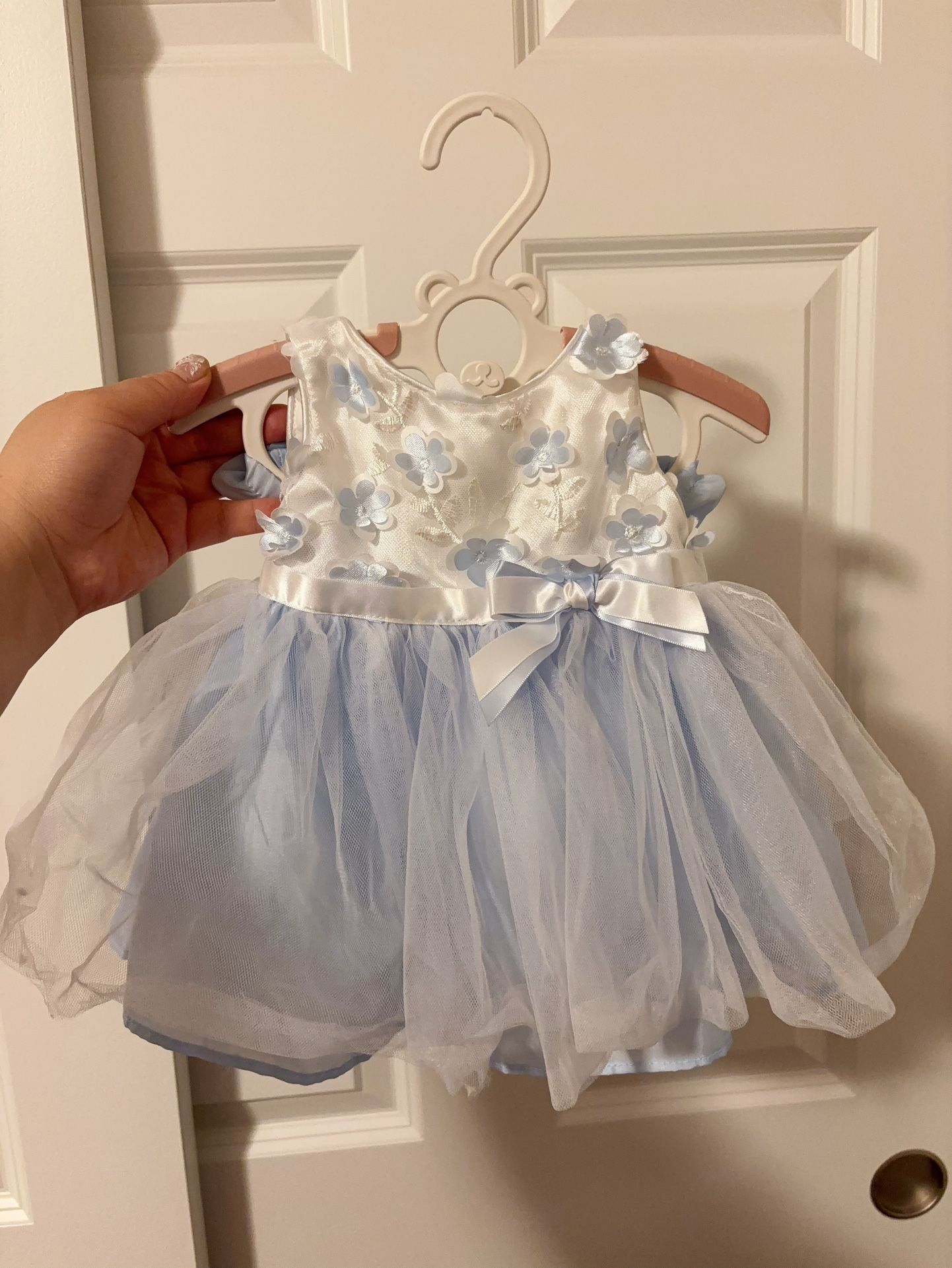 Baby Girl Flower Dress Summer, Tutu Tulle Boho Princess Wedding Birthday Party Dresses for Infant Girls 0-3 Months