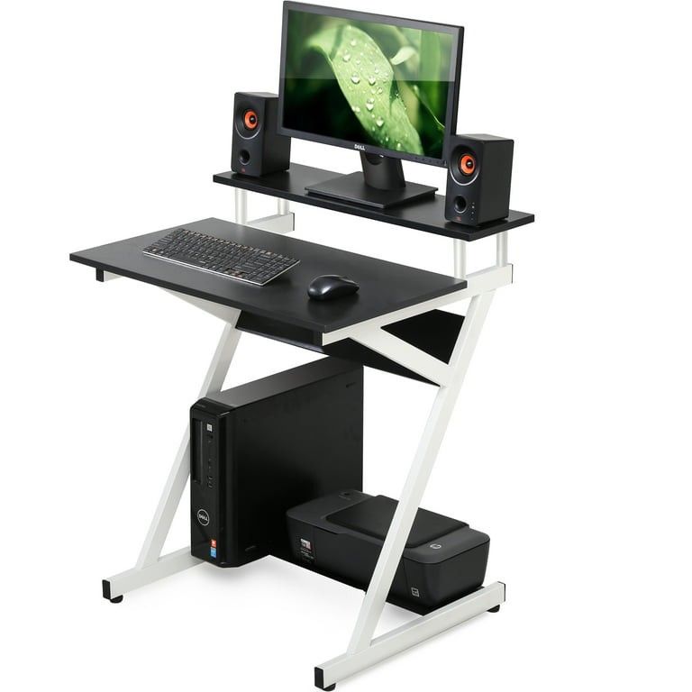 FITUEYES Computer Desk for Small Spaces Corner Desk Study Writing Desk with Shelf CD307002WW

