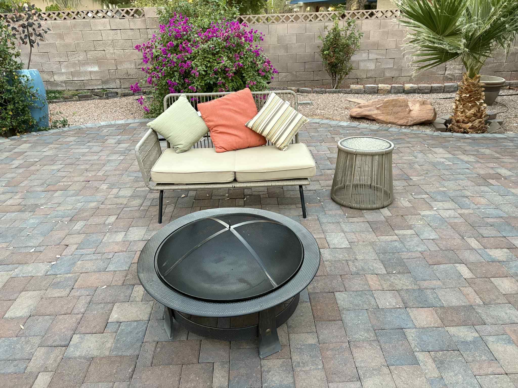 46” Patio Loveseat Wicker Outdoor Furniture and Side table.,All Products : American Fashion Style Bags On Sale