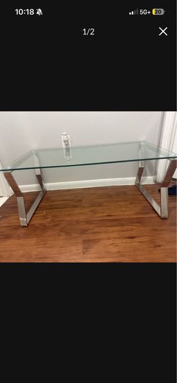Glass coffee table