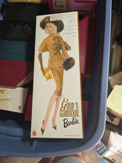 Gold and glamour barbie doll