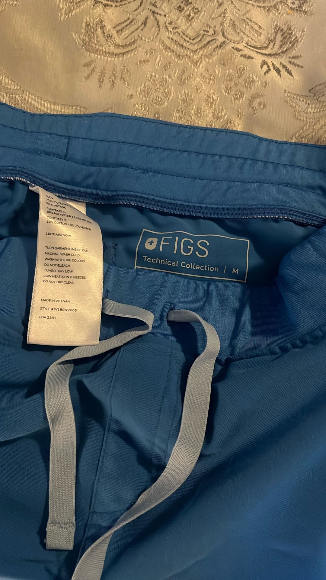 Light Blue Figs Uniform Set Top And Bottom