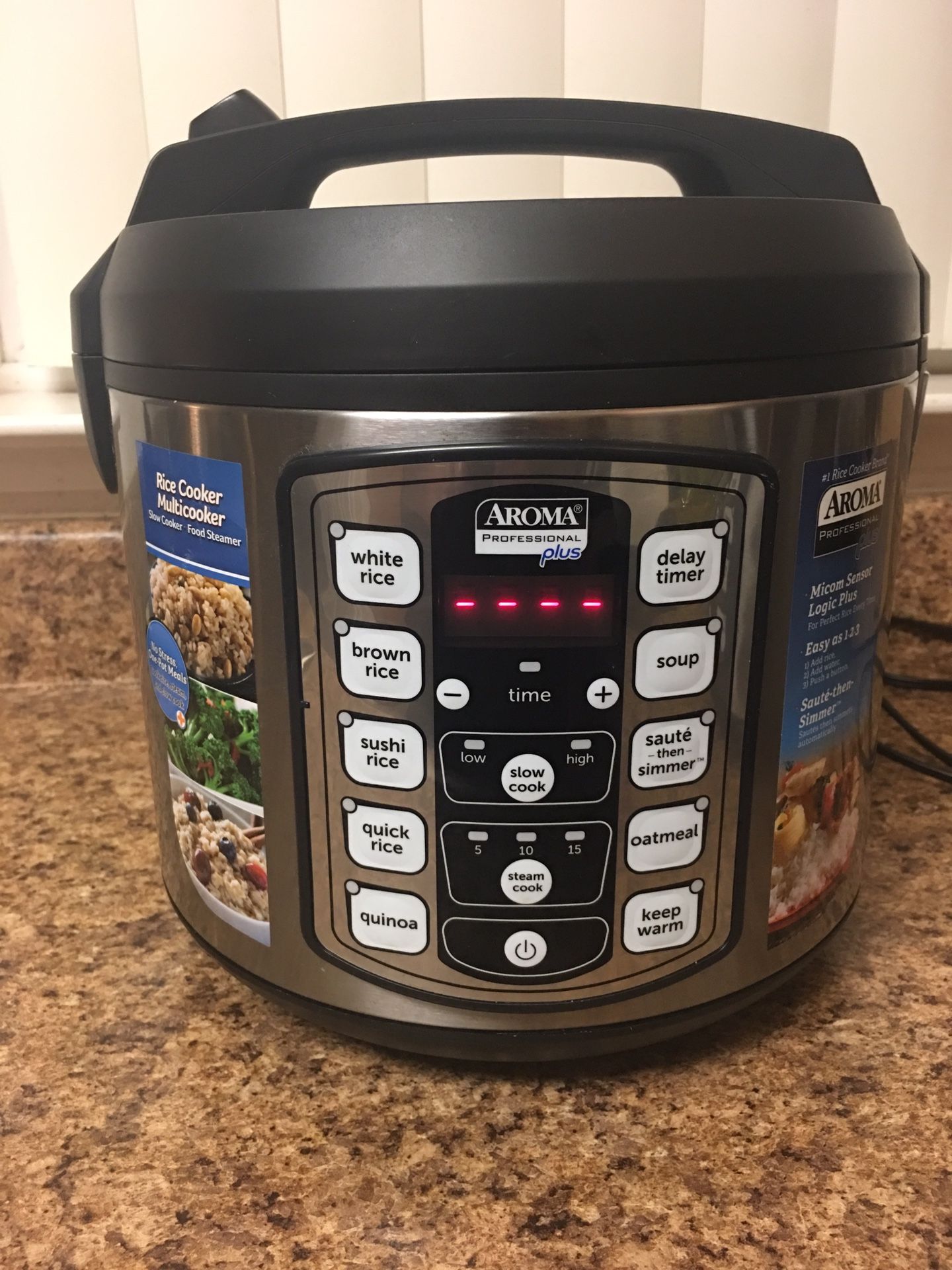 Aroma professional plus 10 cups rice cooker/ multicooker for Sale in