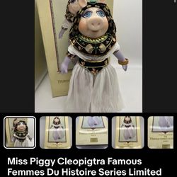 Miss Piggy As Cleopigtra Porcelain Doll 