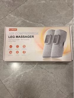 Masajeador de Piernas por Compresión de Aire FLORAVIC con Calor – Inalámbrico – Nuevo — FLORAVIC Air Compression Leg Massager with Heat – Wireless – B